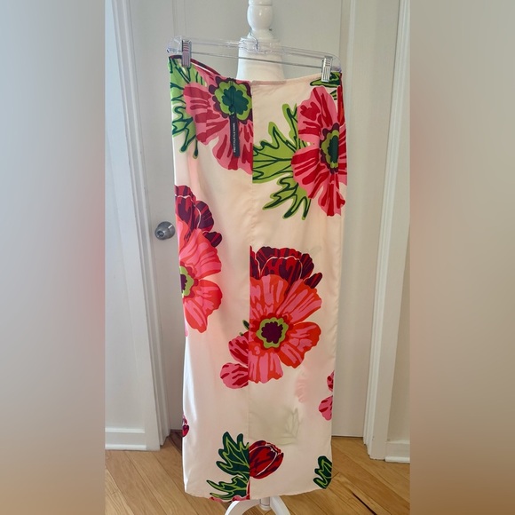 NWT PrettyLittleThing Floral Thigh High Split Maxi Skirt – UK 10 (US 6) - Picture 4 of 5